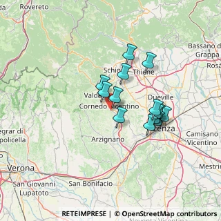 Mappa Via Don Sammartin Lungoagno, 36070 Brogliano VI, Italia (11.02)