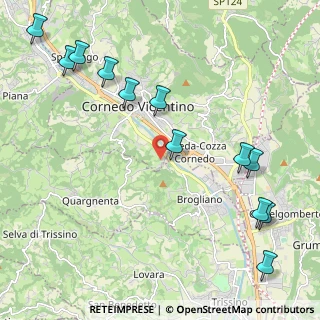 Mappa Via Don Sammartin Lungoagno, 36070 Brogliano VI, Italia (2.66667)