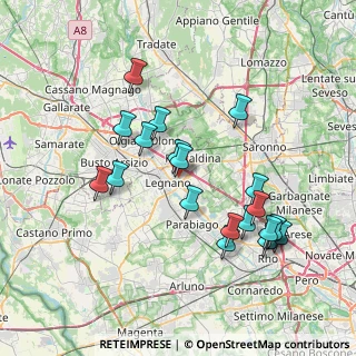 Mappa Via Galileo Ferraris, 20025 Legnano MI, Italia (7.471)