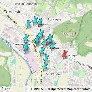 Mappa Via Carrobbio, 25062 Concesio BS, Italia (0.3495)