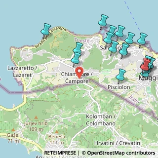 Mappa Località Chiampore, 34015 Muggia TS, Italia (1.4075)