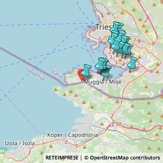 Mappa Località Chiampore, 34015 Muggia TS, Italia (4.12889)