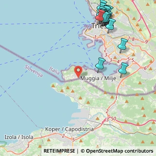 Mappa Località Chiampore, 34015 Muggia TS, Italia (6.25579)