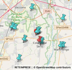 Mappa Via Rimembranze, 24059 Urgnano BG, Italia (3.74625)