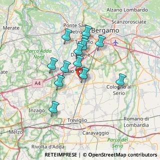 Mappa Via delle Orcmidee, 24040 Verdellino BG, Italia (5.91538)
