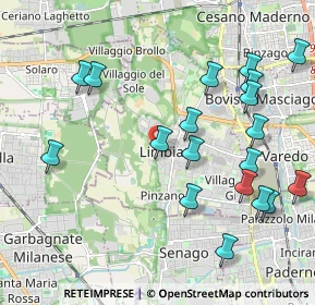 Mappa Via Belluno, 20812 Limbiate MB, Italia (2.30684)