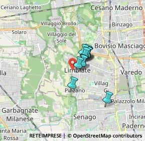 Mappa Via Belluno, 20812 Limbiate MB, Italia (0.86364)