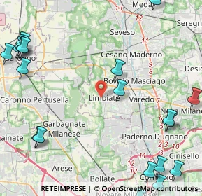Mappa Via Belluno, 20812 Limbiate MB, Italia (6.57)