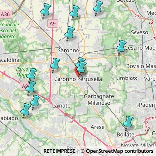 Mappa Via Bernardino Luini, 21042 Caronno Pertusella VA, Italia (5.1)