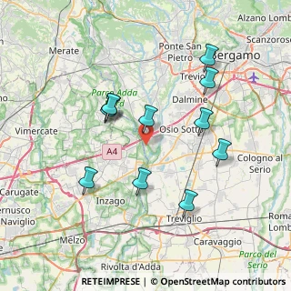 Mappa Corso Alessandro Manzoni, 24042 Capriate San Gervasio BG, Italia (7.08182)