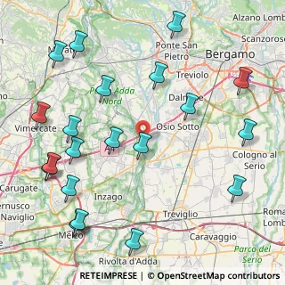 Mappa Corso Alessandro Manzoni, 24042 Capriate San Gervasio BG, Italia (10.6555)