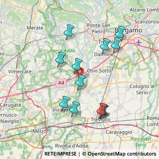 Mappa Corso Alessandro Manzoni, 24042 Capriate San Gervasio BG, Italia (7.6125)