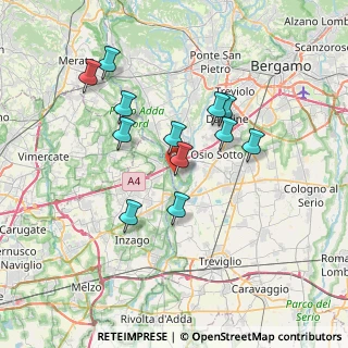 Mappa Corso Alessandro Manzoni, 24042 Capriate San Gervasio BG, Italia (6.32917)