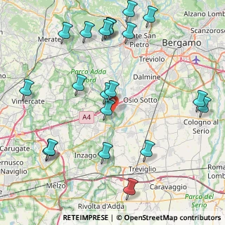 Mappa Corso Alessandro Manzoni, 24042 Capriate San Gervasio BG, Italia (10.1105)