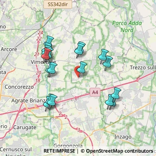 Mappa Via San Giovanni Bosco, 20876 Ornago MB, Italia (3.72222)