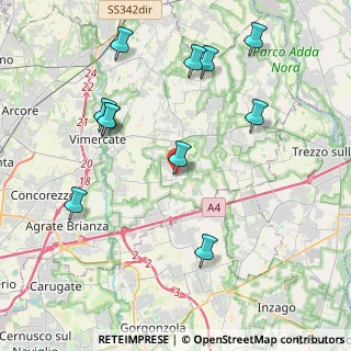 Mappa Via San Giovanni Bosco, 20876 Ornago MB, Italia (4.49091)