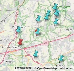 Mappa Via San Giovanni Bosco, 20876 Ornago MB, Italia (4.355)