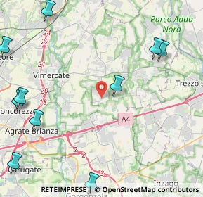 Mappa Via San Giovanni Bosco, 20876 Ornago MB, Italia (6.85154)