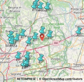 Mappa Via San Giovanni Bosco, 20876 Ornago MB, Italia (9.526)