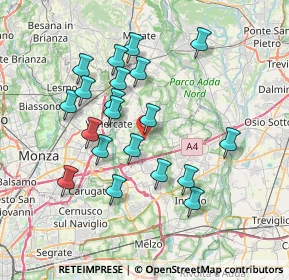 Mappa Via San Giovanni Bosco, 20876 Ornago MB, Italia (6.849)