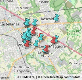Mappa Viale Luigi Cadorna, 20025 Legnano MI, Italia (1.4345)