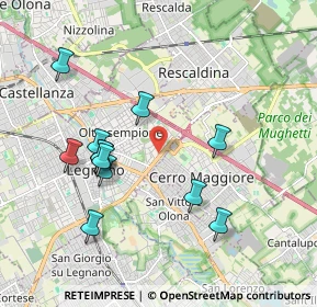 Mappa Viale Luigi Cadorna, 20025 Legnano MI, Italia (1.8975)