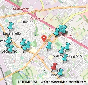 Mappa Viale Luigi Cadorna, 20025 Legnano MI, Italia (1.0665)