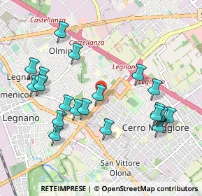 Mappa Viale Luigi Cadorna, 20025 Legnano MI, Italia (1.035)
