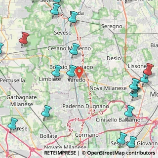 Mappa Via Vittorio Emanuele II, 20814 Varedo MB, Italia (6.7915)