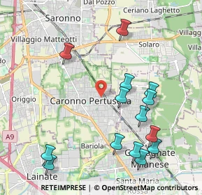 Mappa Via Tevere, 21042 Caronno Pertusella VA, Italia (2.31071)