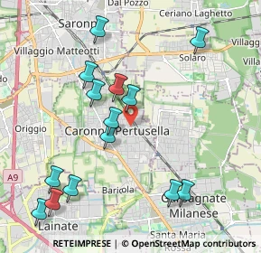 Mappa Via Tevere, 21042 Caronno Pertusella VA, Italia (2.20429)