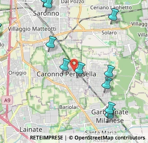 Mappa Via Tevere, 21042 Caronno Pertusella VA, Italia (2.74462)