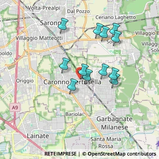 Mappa Via Tevere, 21042 Caronno Pertusella VA, Italia (1.64667)
