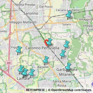 Mappa Via Tevere, 21042 Caronno Pertusella VA, Italia (2.58727)