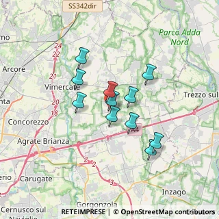 Mappa Via S. Giovanni Bosco, 20876 Ornago MB, Italia (2.62818)