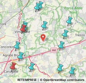 Mappa Via S. Giovanni Bosco, 20876 Ornago MB, Italia (5.11467)