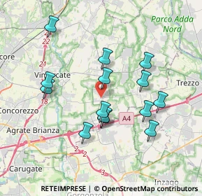Mappa Via S. Giovanni Bosco, 20876 Ornago MB, Italia (3.41643)