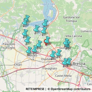 Mappa Via Gianni Rodari, 25050 Passirano BS, Italia (7.03588)