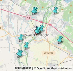 Mappa Piazza Zamara, 25036 Palazzolo sull'Oglio BS, Italia (3.52385)