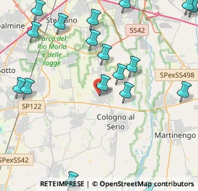 Mappa Via Cesare Battisti, 24059 Urgnano BG, Italia (5.8375)