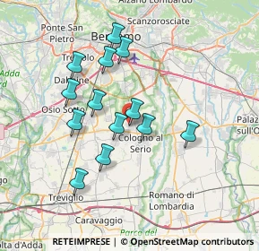 Mappa Via Cesare Battisti, 24059 Urgnano BG, Italia (6.26615)