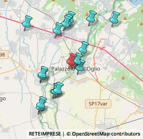 Mappa Via Britannici, 25036 Palazzolo sull'Oglio BS, Italia (3.77056)