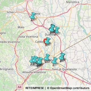 Mappa Via delle Viole, 36030 Caldogno VI, Italia (7.05733)