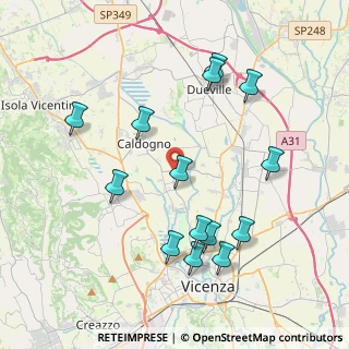 Mappa Via delle Viole, 36030 Caldogno VI, Italia (4.16429)