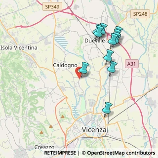 Mappa Via delle Viole, 36030 Caldogno VI, Italia (4.20182)