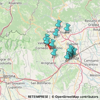 Mappa Via San Martino, 36070 Brogliano VI, Italia (10.9)