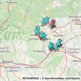 Mappa Via San Martino, 36070 Brogliano VI, Italia (11.28563)