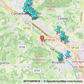Mappa Via San Martino, 36070 Brogliano VI, Italia (1.4235)