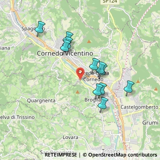 Mappa Via San Martino, 36070 Brogliano VI, Italia (1.68364)
