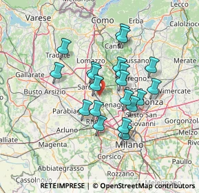 Mappa Via Piave, 20031 Cesate MI, Italia (11.1195)